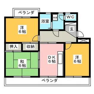 サンルシエル【3階】の間取り