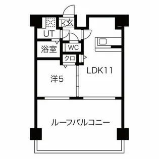 アクアプレイス京都三条朱雀【7階】の間取り
