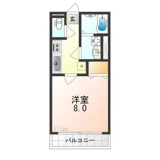 ラウンドハイツ【1階】の間取り
