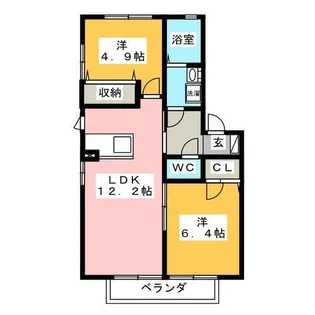 エクセレントティアラ【2階】の間取り