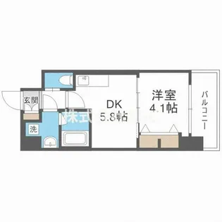 スプランディッド安土町【0705号室】の間取り