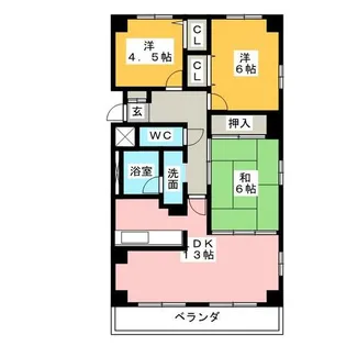 サンシャインヴィレッジ新出来【2階】の間取り