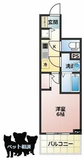 エスリードレジデンス大阪本町【15階】の間取り