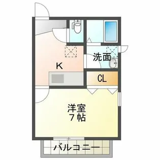 アンジェ【1階】の間取り