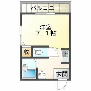 ヴィオス多聞【4階】の間取り