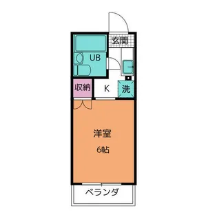 1Kの間取り画像