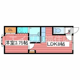 エポック福住【2階】の間取り