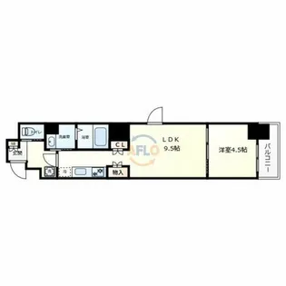 インザグレイス心斎橋【8階】の間取り