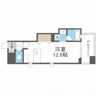 西天満レジデンス【7階】の間取り