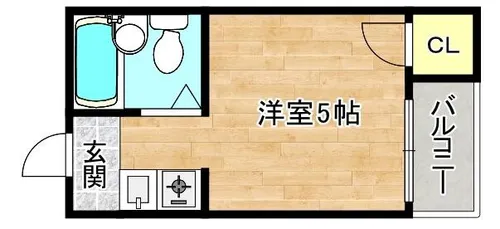 大阪府大阪市旭区生江3丁目【マンション】の間取り
