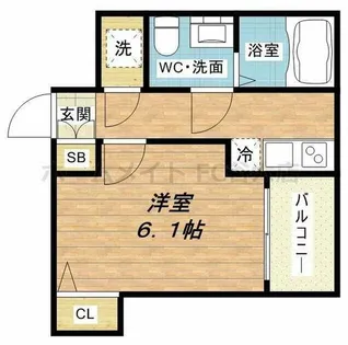 SERENiTE本町reflet【9階】の間取り