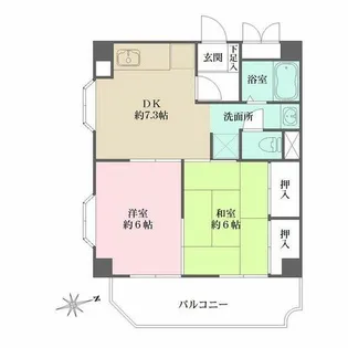 ミクロハイム【201号室】の間取り