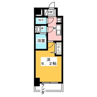 アステリ鶴舞テーセラ【2階】の間取り