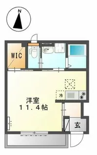 ベル ウッドⅢ【1階】の間取り
