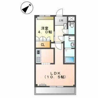 ブルーサンズロック【1階】の間取り