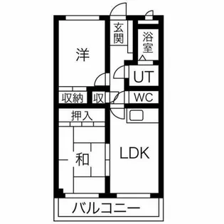 マンションウメノ【2階】の間取り