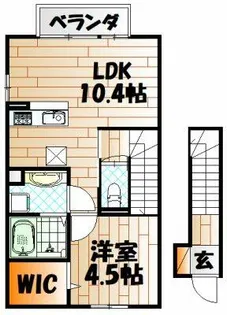 アッサンブレS【2階】の間取り