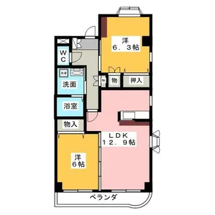 グランディア水広【2階】の間取り