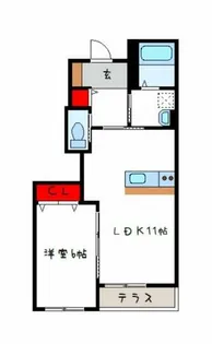 ユニヴァリィソーエ【1階】の間取り