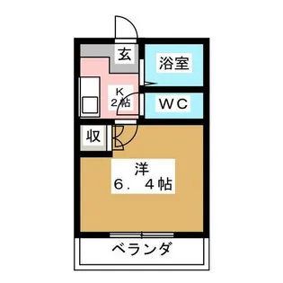レジデンスオーミ第2【2階】の間取り