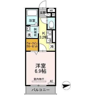 グレイスコート【2階】の間取り
