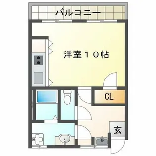 かぎ屋ビル【4階】の間取り