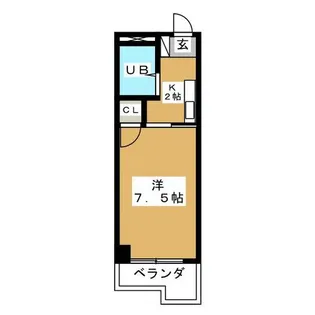 志賀パークマンション【2階】の間取り