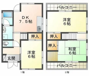 兵庫県神戸市垂水区五色山2丁目【一戸建】の間取り