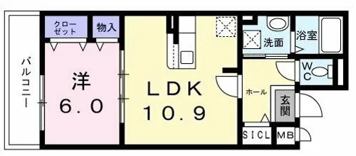 プレミアスペースⅡ【2階】の間取り