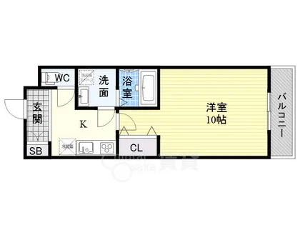 CASA徳庵【2階】の間取り