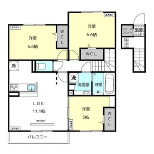 グランメゾンE【2階】の間取り