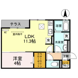 片岡マンション【2階】の間取り