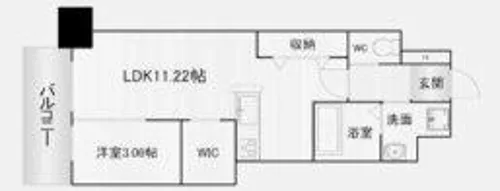 スマート大手町【601号室】の間取り