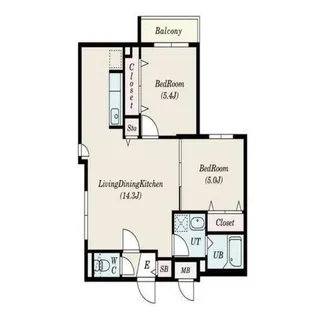 カーサヴィヴィアナ【2階】の間取り