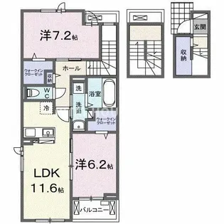 リゾ ハヤテ【305号室】の間取り