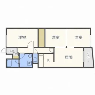 クリオ旭ヶ丘壱番館【2階】の間取り