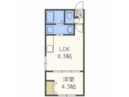 ラフィーネ円山公園・華【3階】の間取り