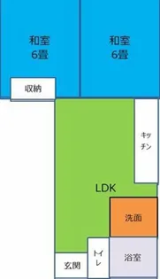 カリテプリ【201号室】の間取り