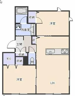 ケントスクエア六番館【3階】の間取り