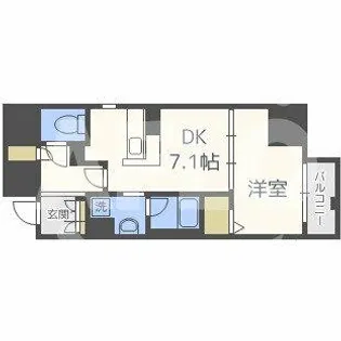 INOYA BLDG RESIDENCE【6階】の間取り