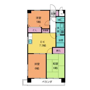 メゾン浅井【2階】の間取り