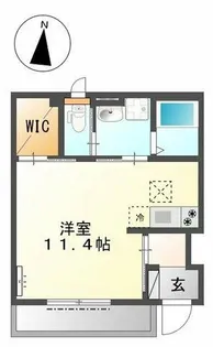ベル ウッドⅢ【1階】の間取り