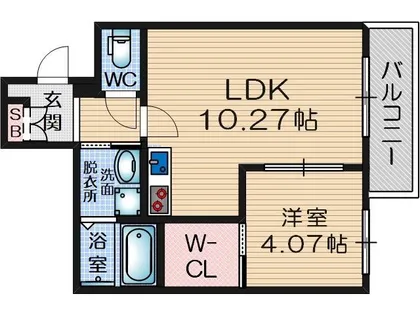 ソリティア総持寺【2階】の間取り