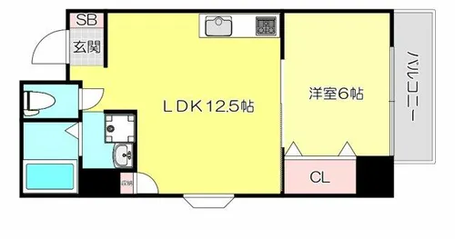マンション彩景【2階】の間取り