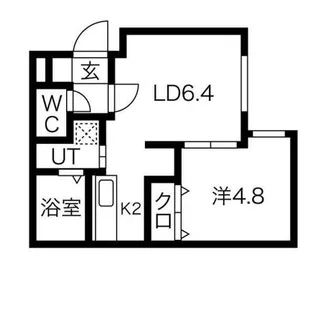 サクラブール澄川【4階】の間取り