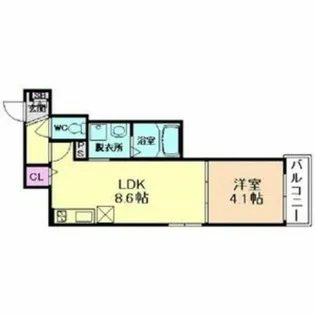 大阪府東大阪市森河内西1丁目【アパート】の間取り