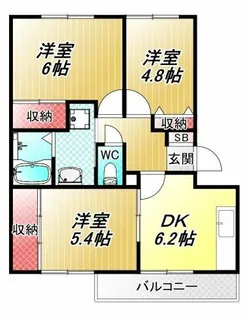 グリーンハイム【2階】の間取り