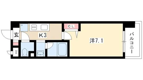 高畑レジデンス【0502号室】の間取り