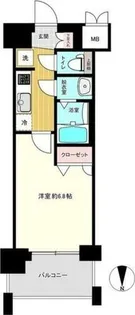 ソルテラス京都西大路 郁【4階】の間取り