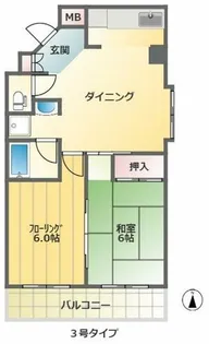 新大阪パークランド【303号室】の間取り